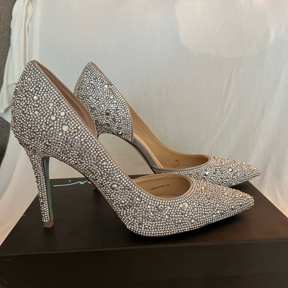 Betsy Johnson Rhinestone Heels